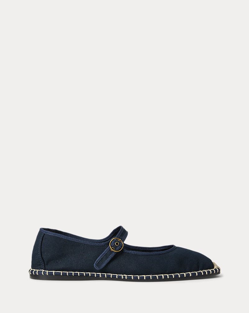 Ralph Lauren Canvas Mary Jane Espadrille