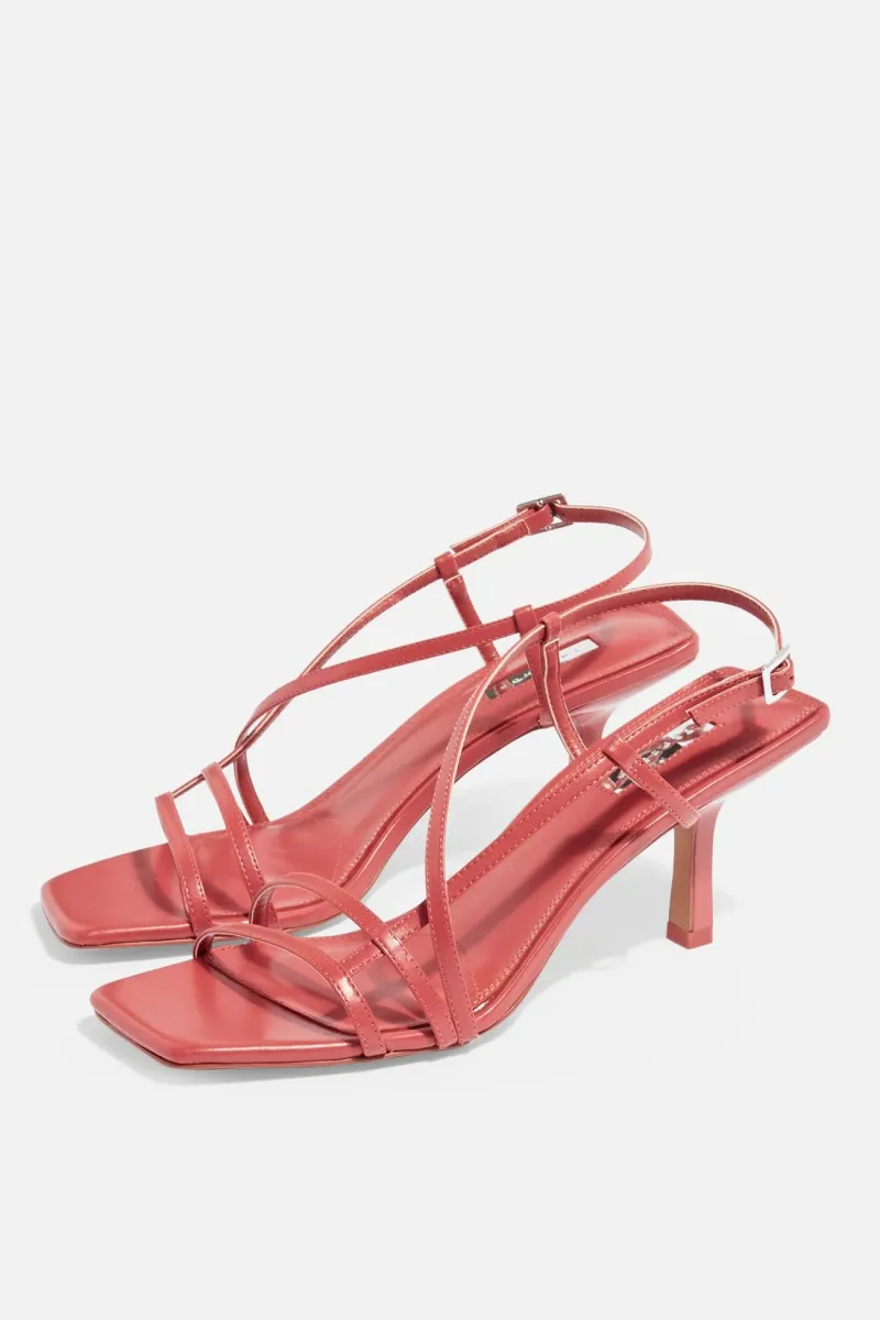Topshop Strippy Heeled Sandals