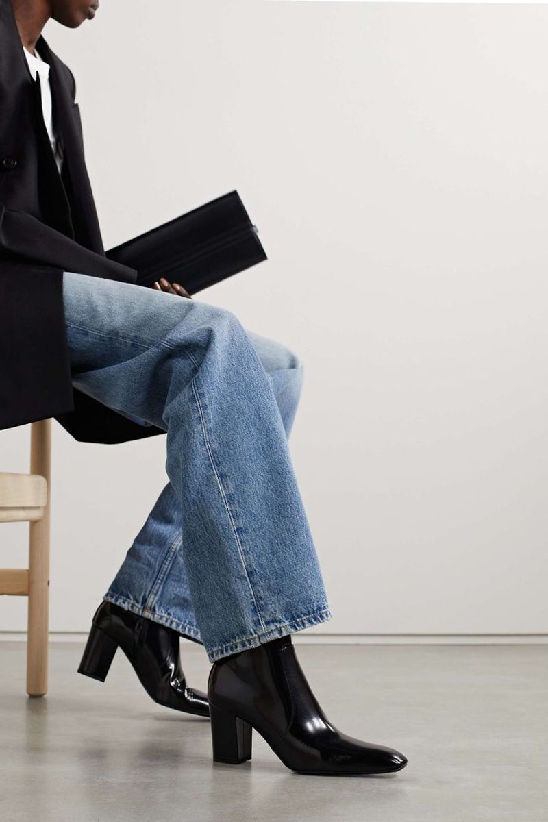 Block-Heel Ankle Boots