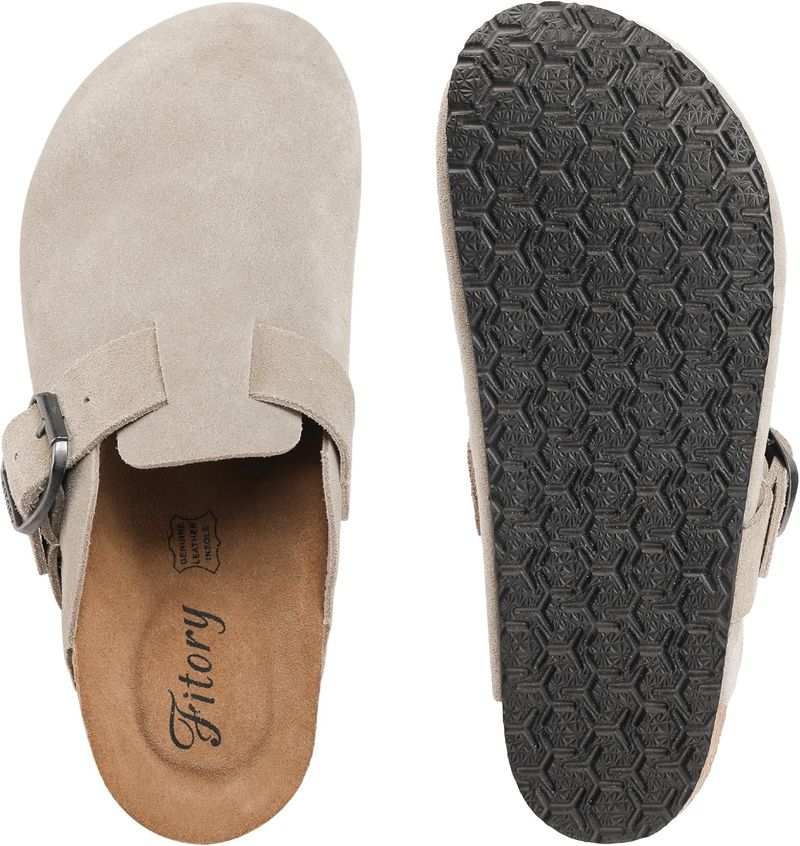 Fitory Taupe Slip-On Clog