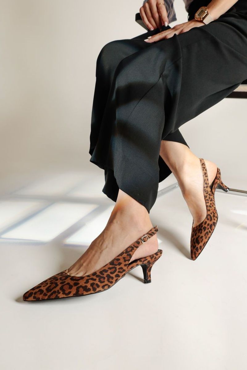 Pointed-Toe Slingbacks