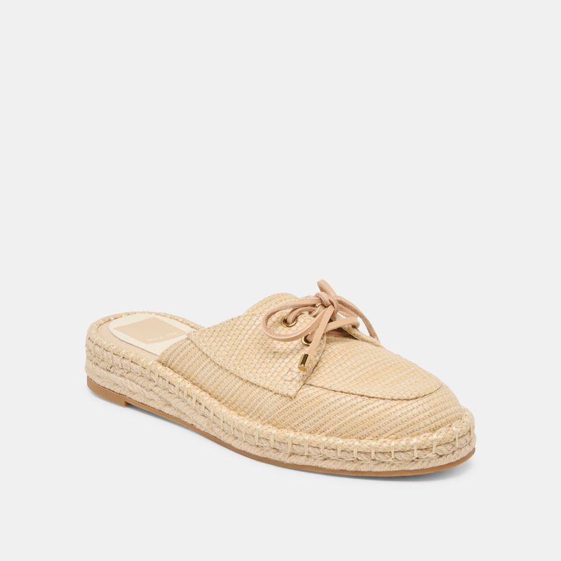 Dolce Vita Hatie Natural Raffia Flats