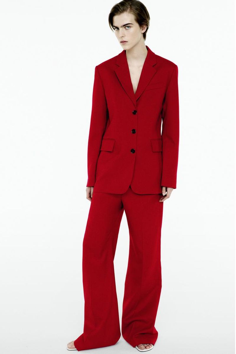 ZW Collection High-Waist Pants – Bright Red