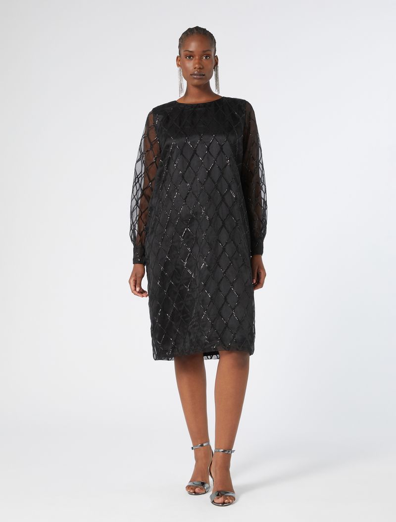 Marina Rinaldi – Embroidered Sheath Dress