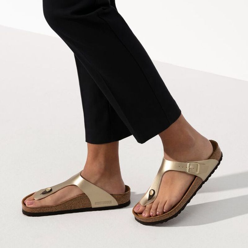 Birkenstock Gizeh Metallic Leather Sandals