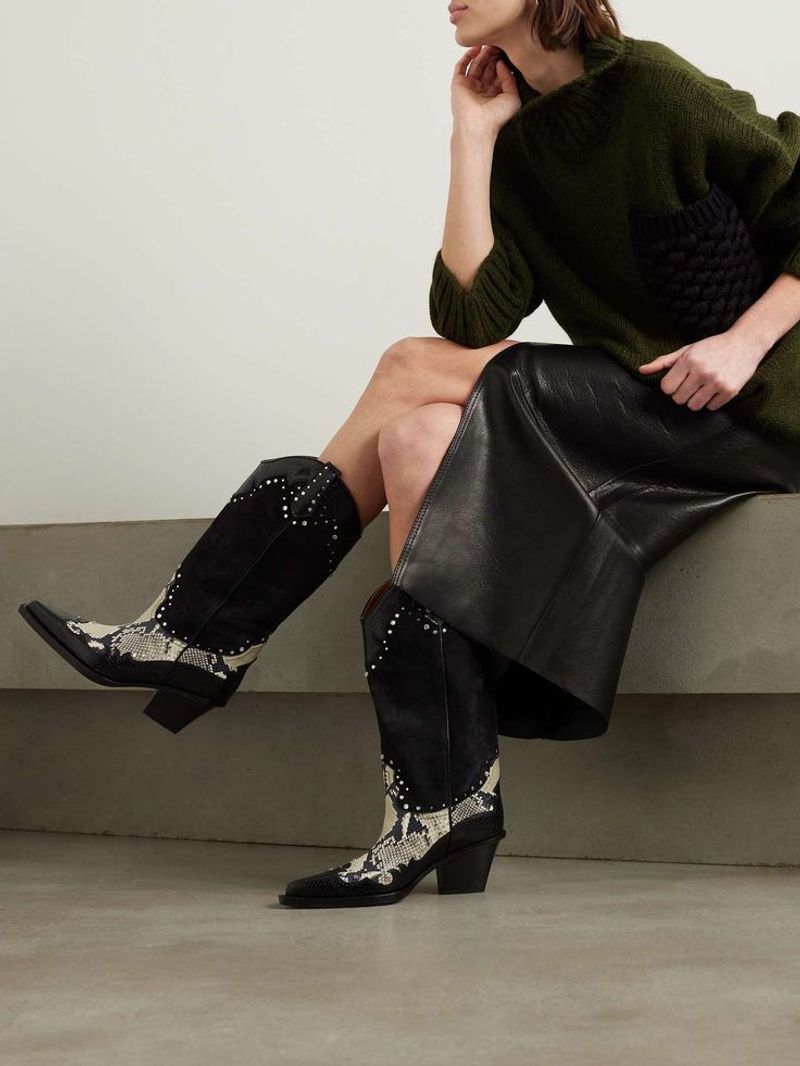 Suede or Faux Leather Skirts