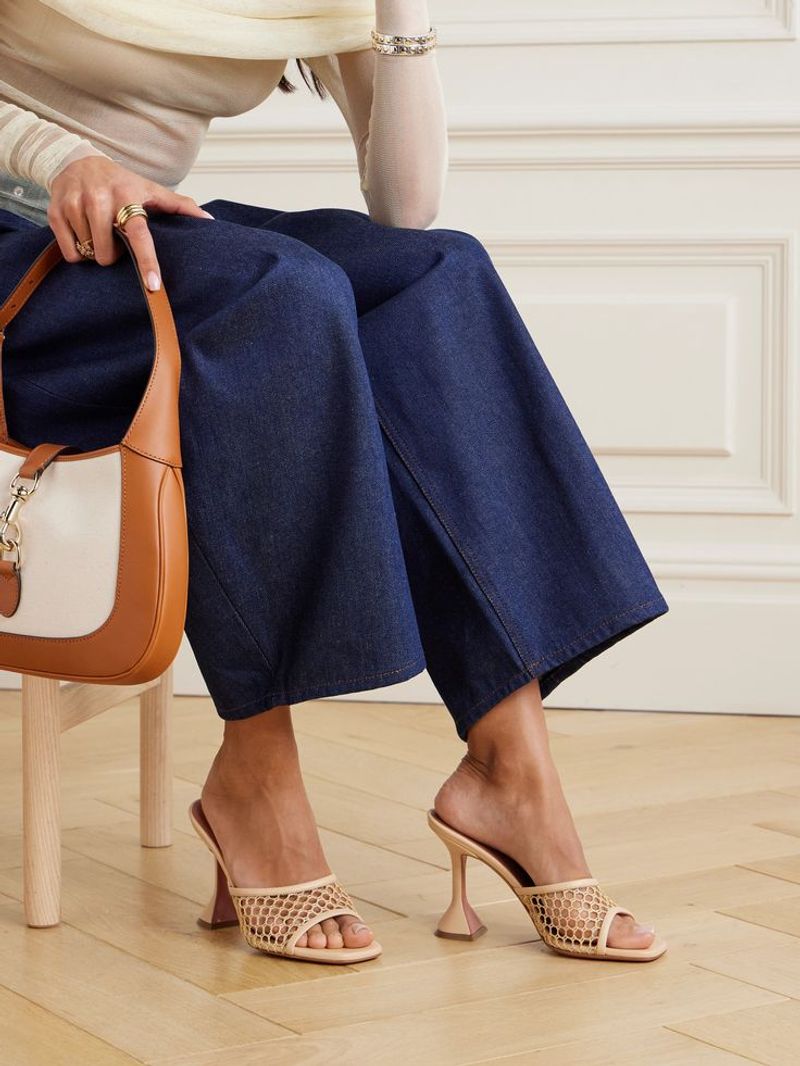 Heeled Mules with a Modern Shape