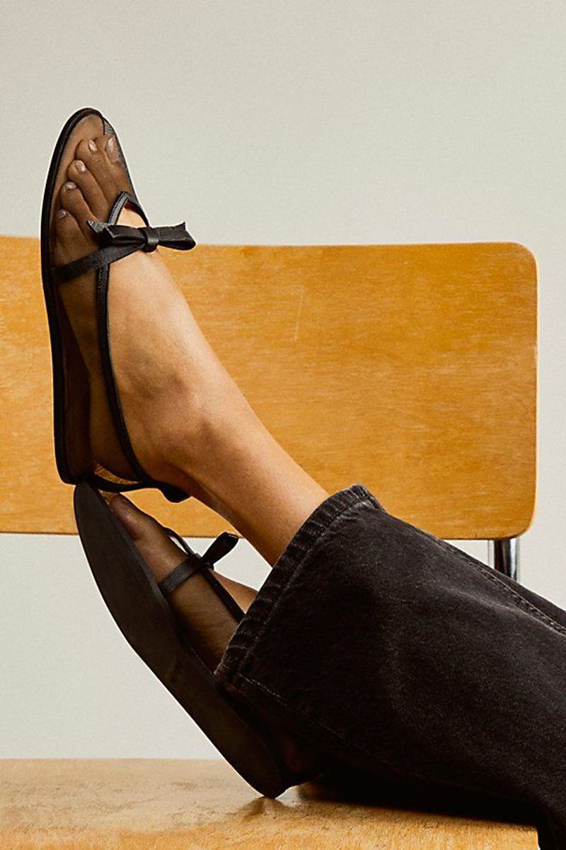 Free People Mesh Mania Bow Flats