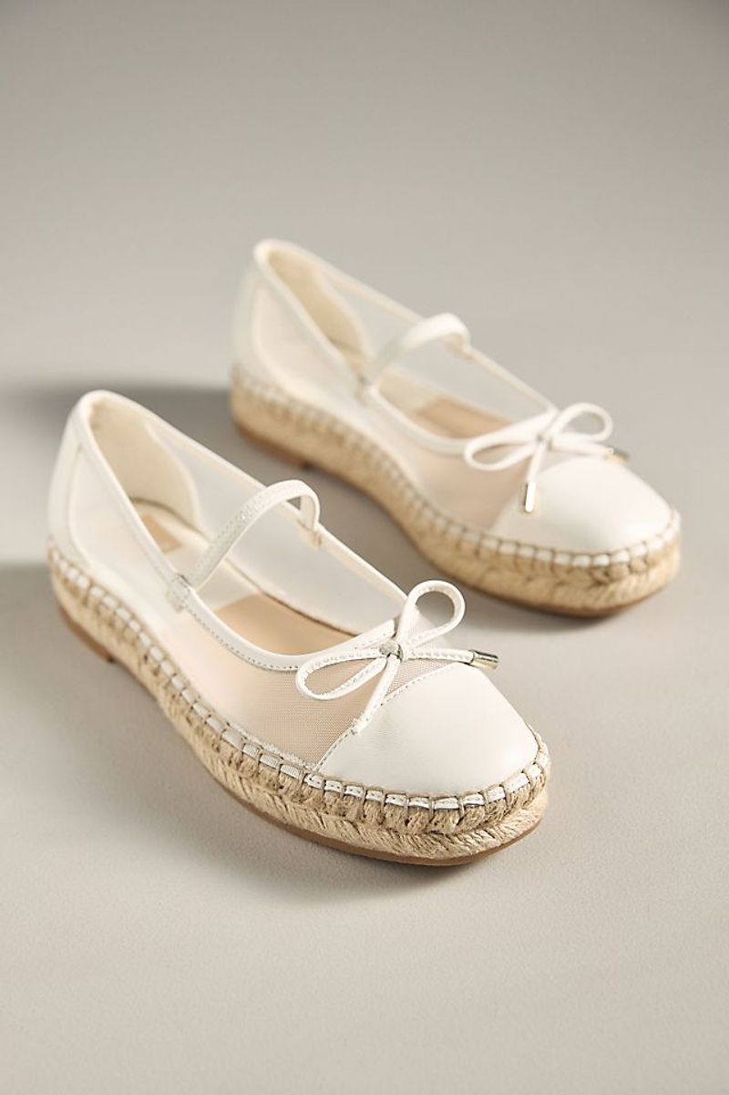 Dolce Vita Cambre Ballet Flats White Mesh