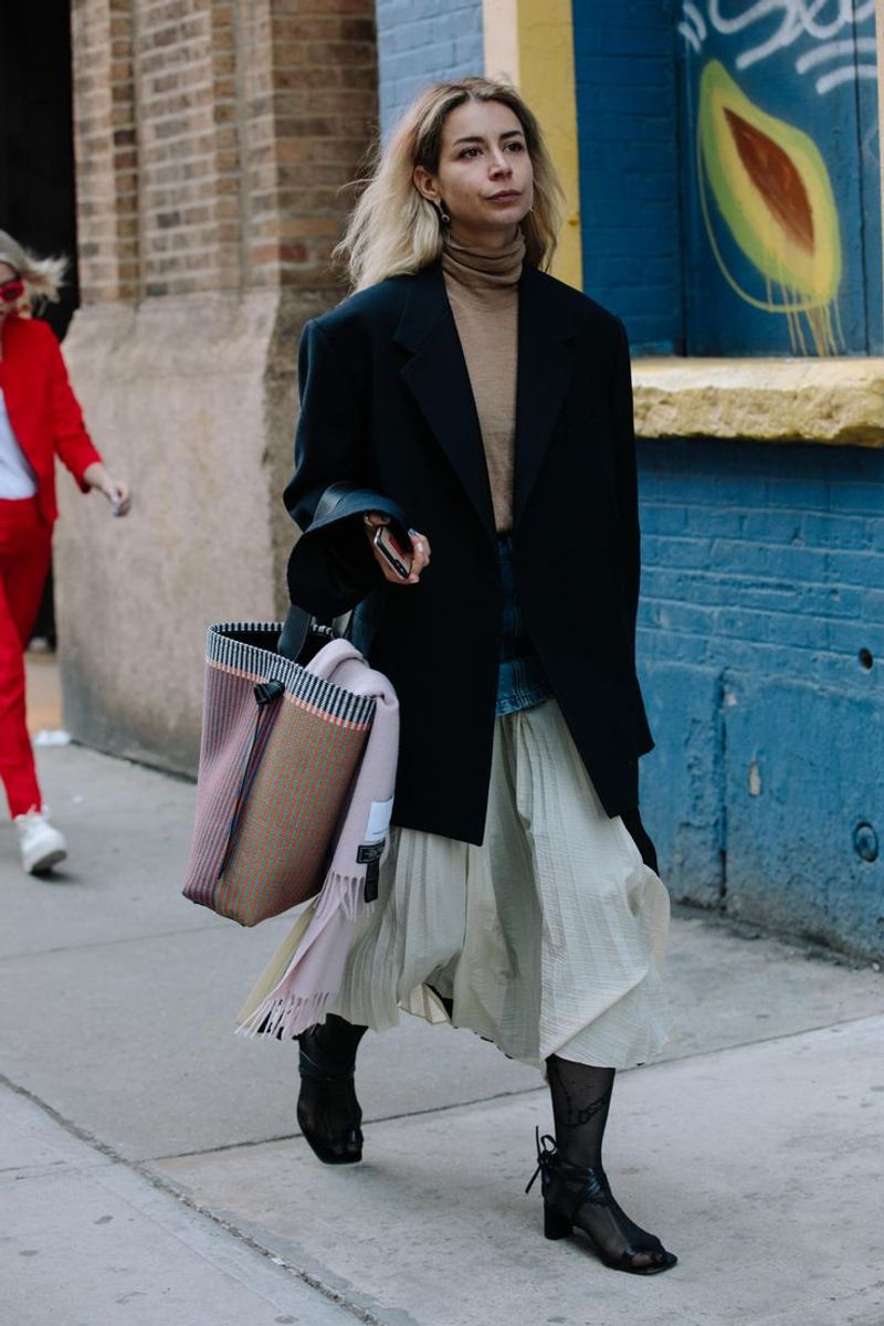 Boxy Blazers with Shoulder Pads