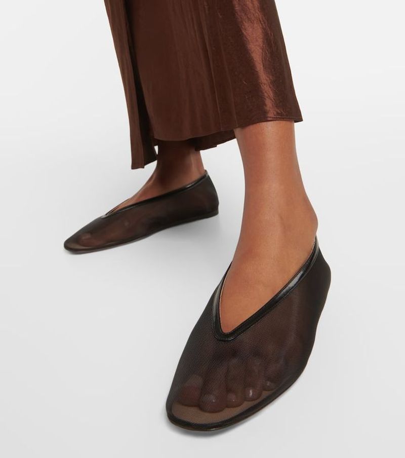 Le Monde Beryl Luna Mesh Ballet Flats