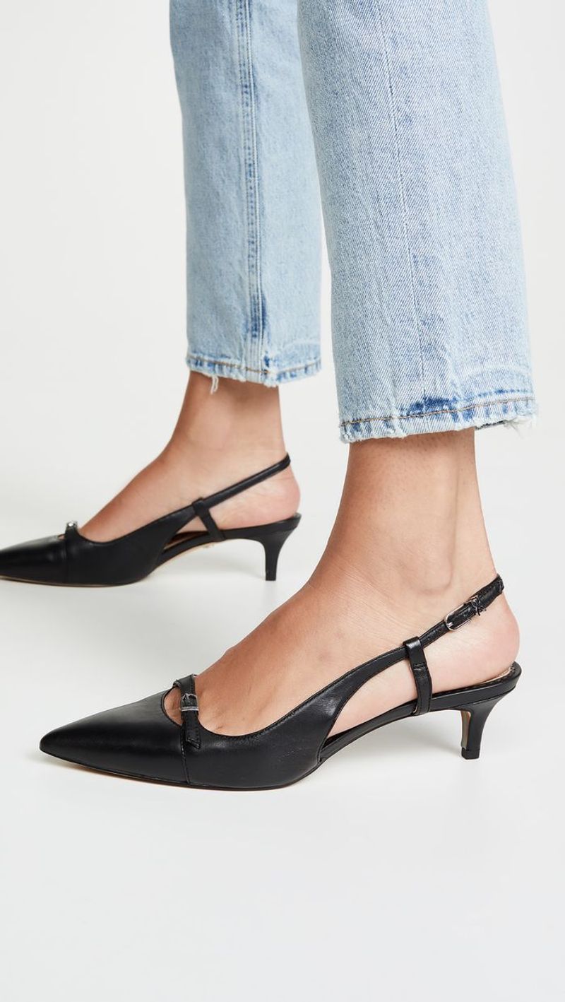 Kitten Heel Slingbacks