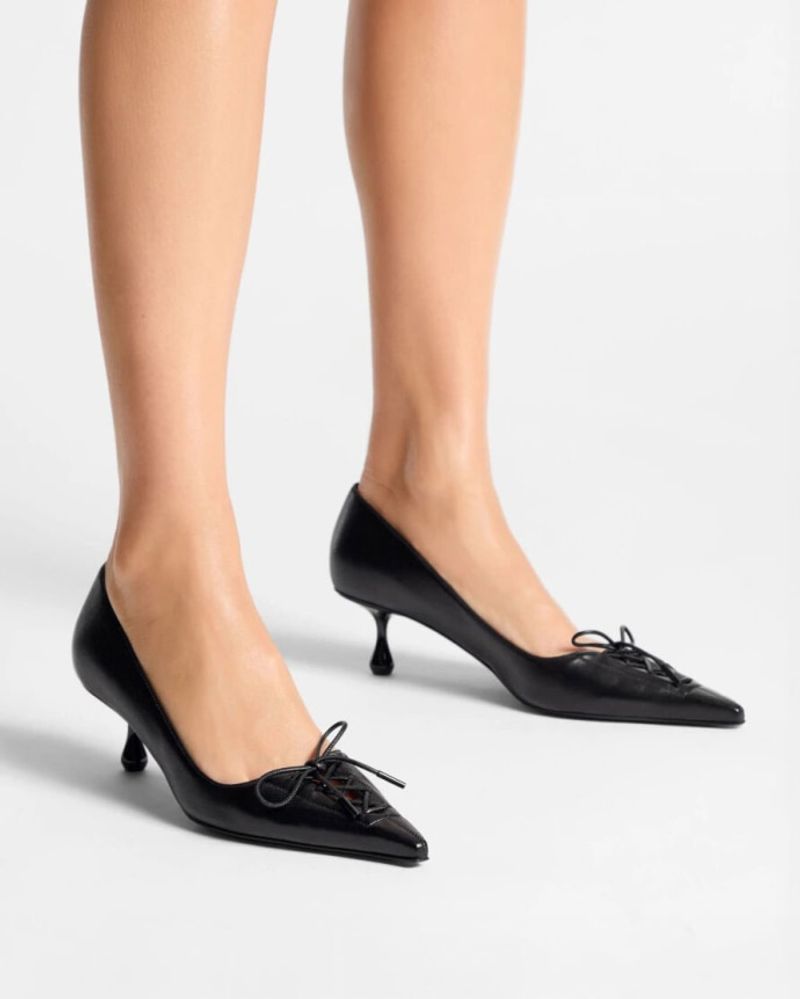 Patent Leather Pumps (In Heavy, Dark Shades)
