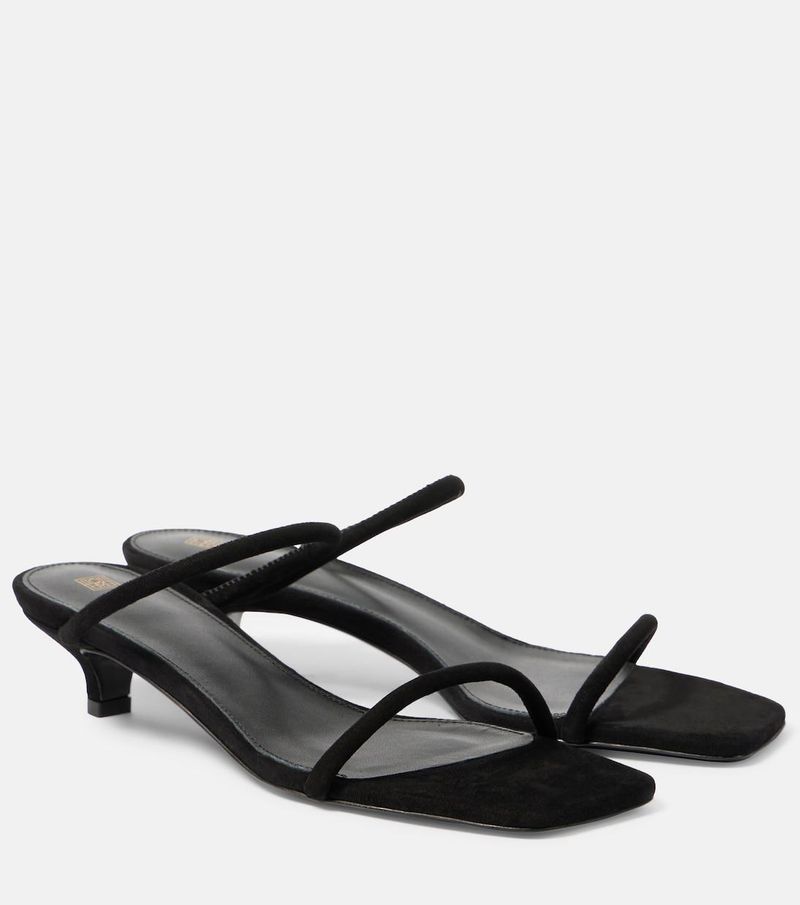 Suede Slingback Sandals – Toteme