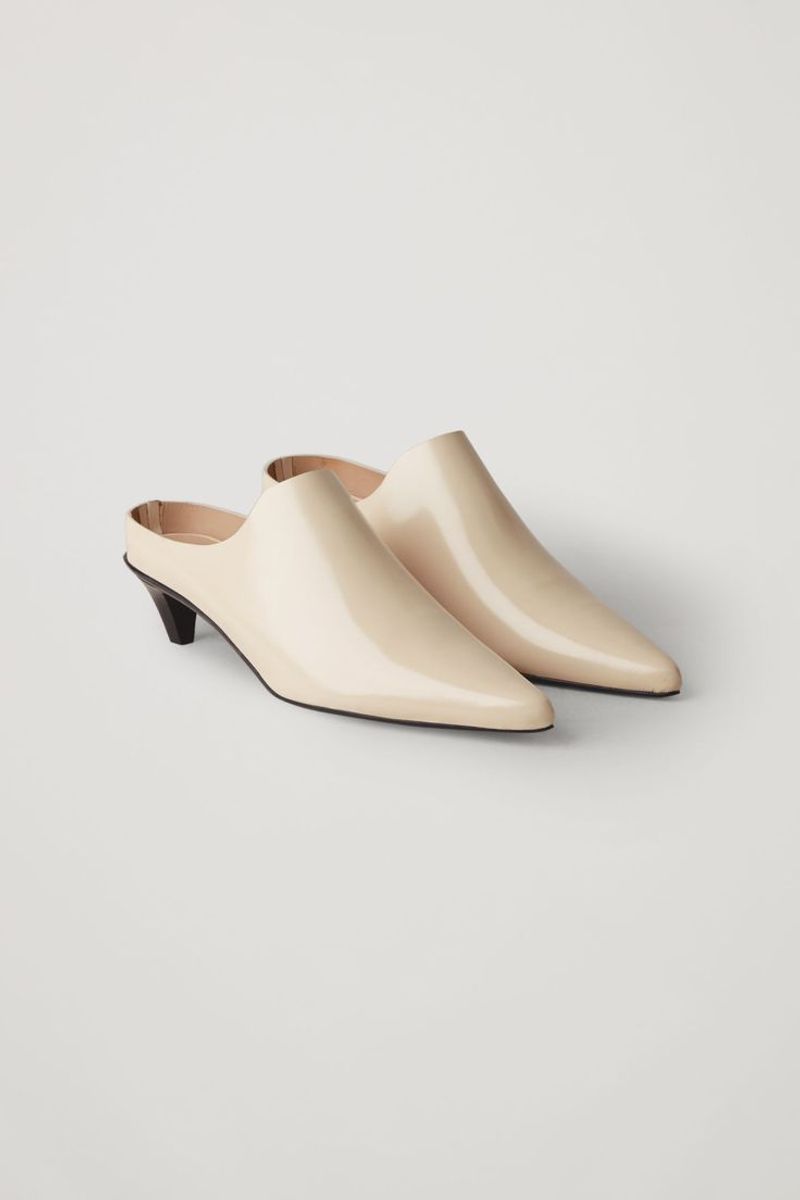 COS Pointed Leather Kitten Heels