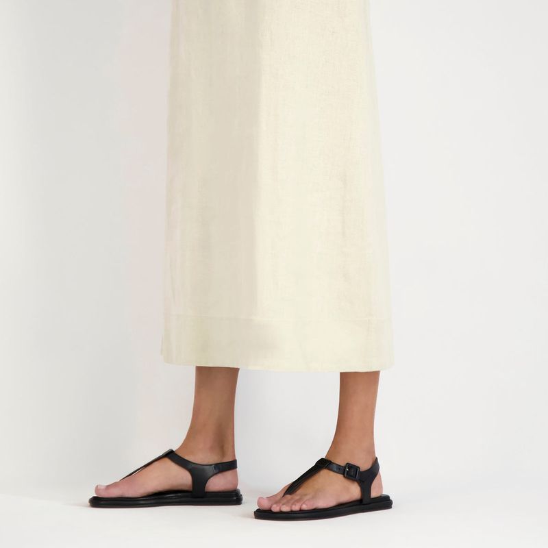 Soft Leather Ankle-Strap Sandals