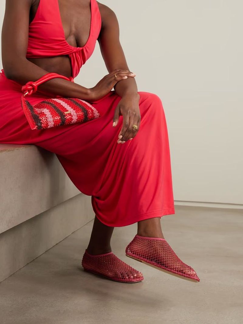 Christopher Esber Minette Mesh Ballet Flats