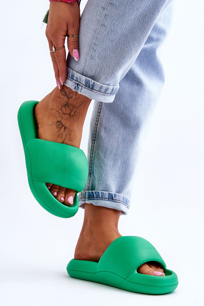 Platform Foam Slides: Poolside Peculiarity