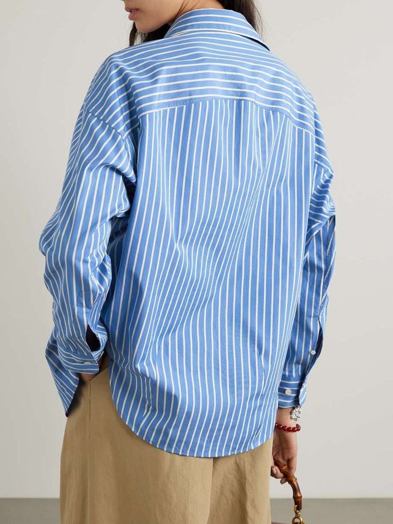 Oversized Button-Downs in Pastels or Stripes