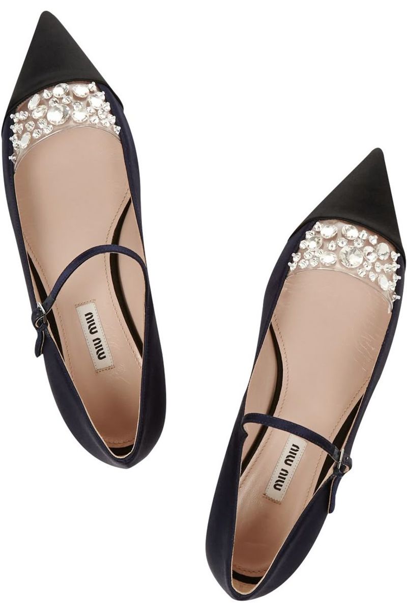 Hyper-Embellished Pointy Flats