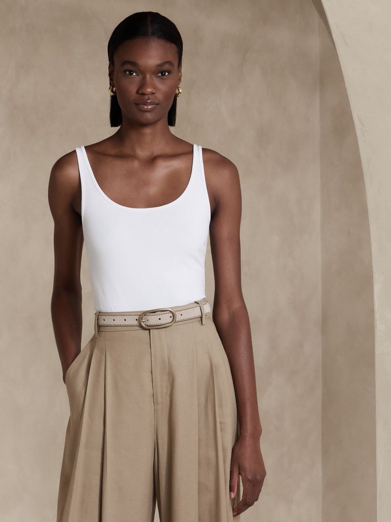 Refined Scoop Neck Tank