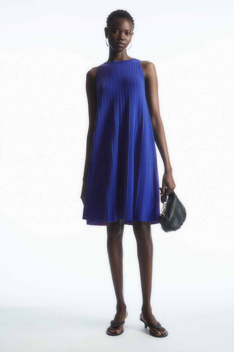 Cos Pleated A-Line Dress