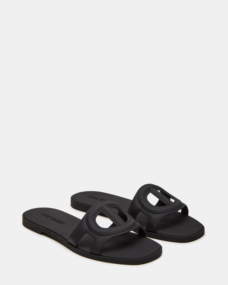 Steve Madden Jellie Black Sandals