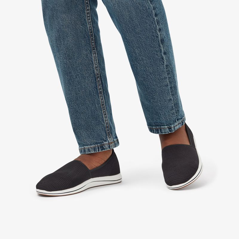 Unstructured Knit Slip-Ons