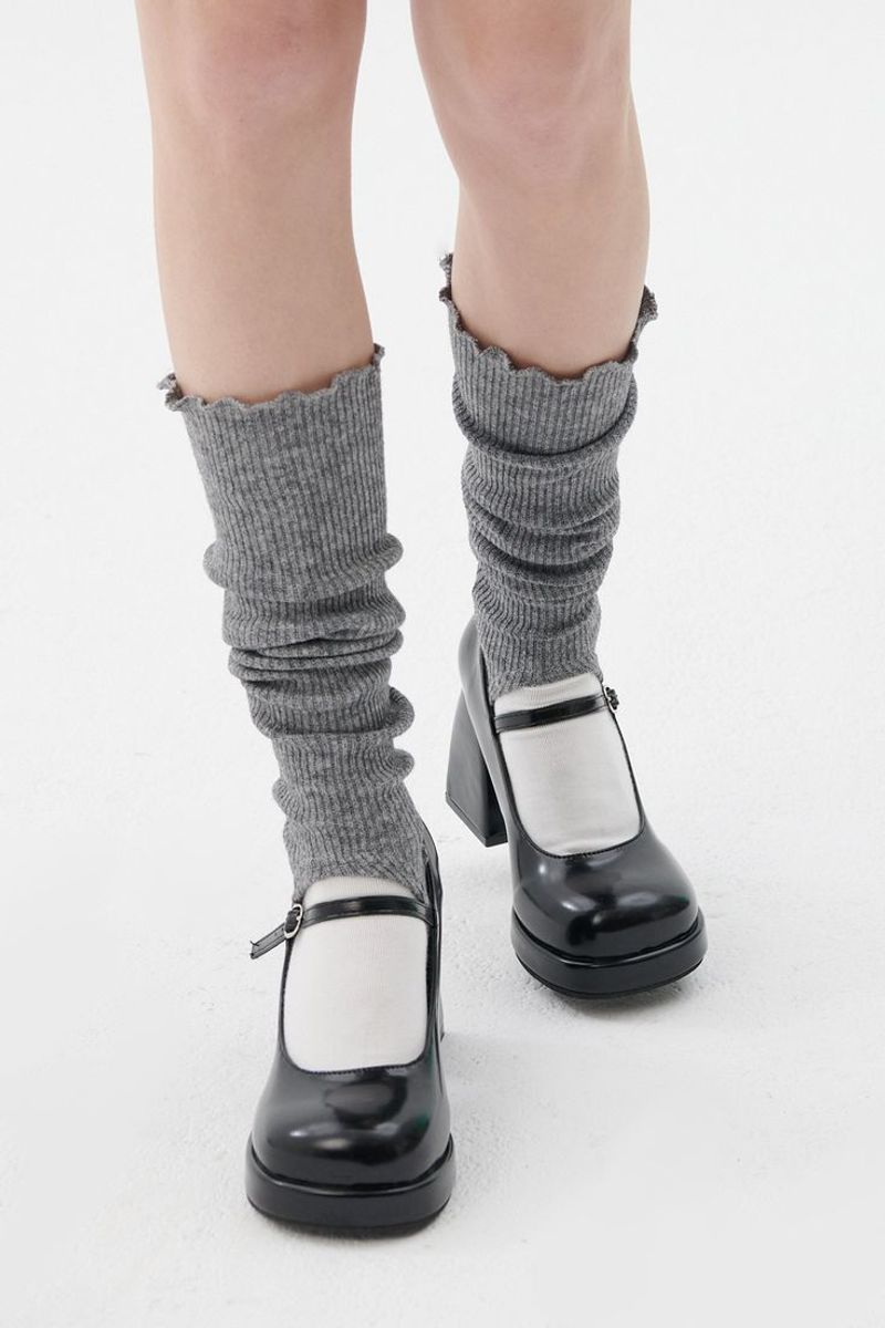 Flat Mary Janes With Oversized Soles