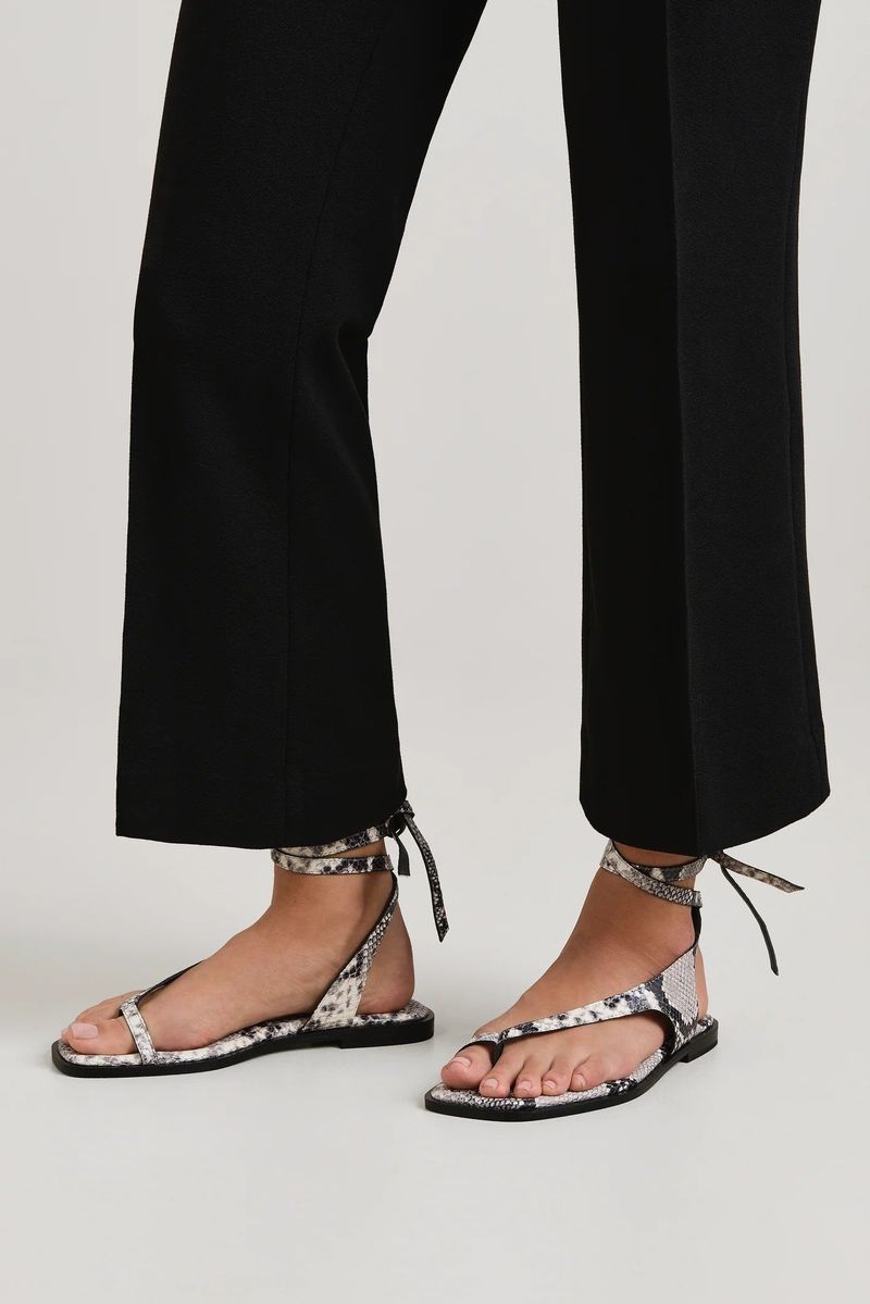 A.EMERY Heidi Snake-Effect Leather Sandals