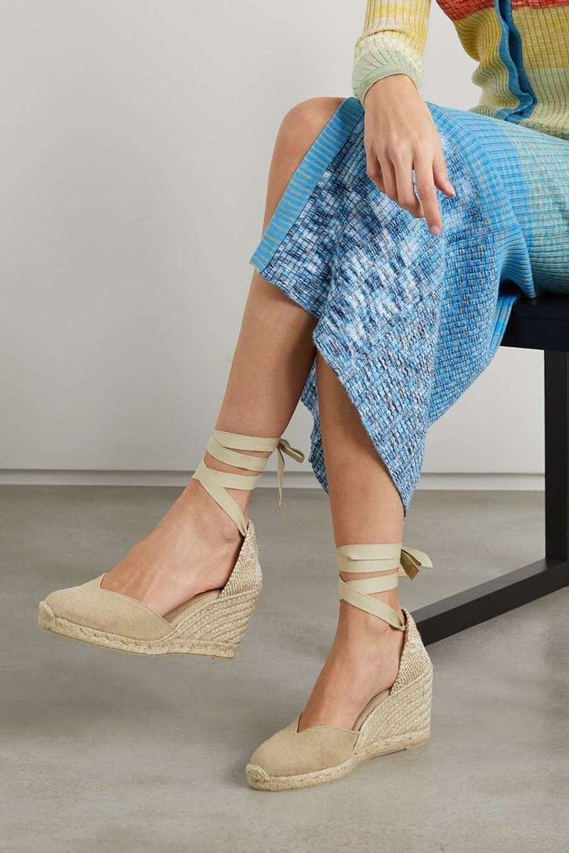 Neutral Espadrille Wedges