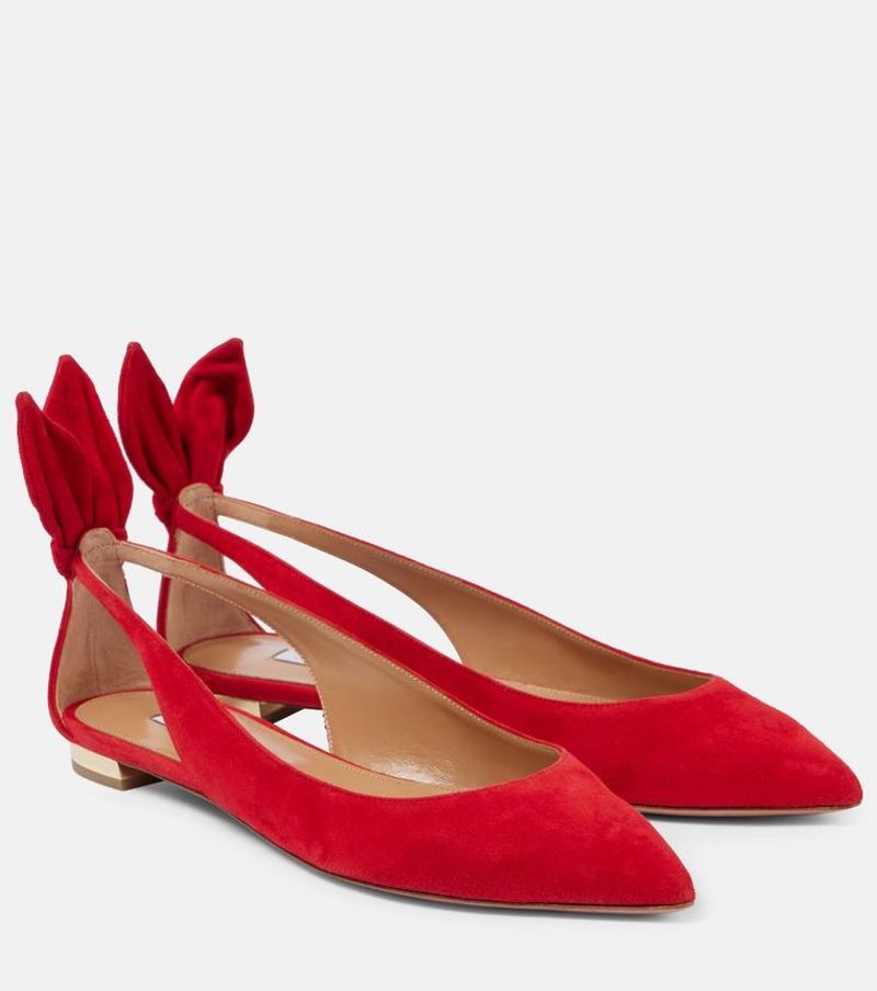 Aquazzura Bow Tie Flats