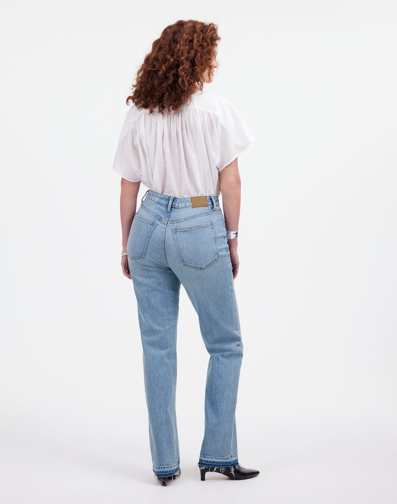 High-Waisted Denim With a Crisp White Tee