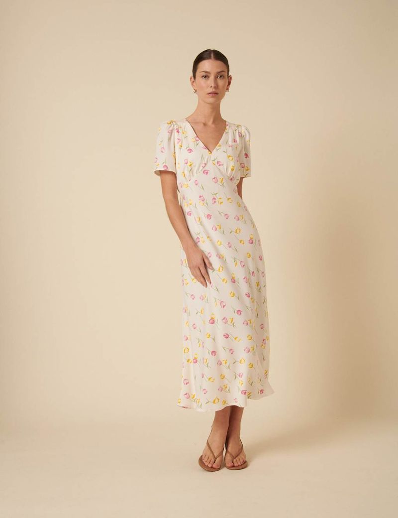 Marks & Spencer – Floral V-Neck Midaxi Tea Dress