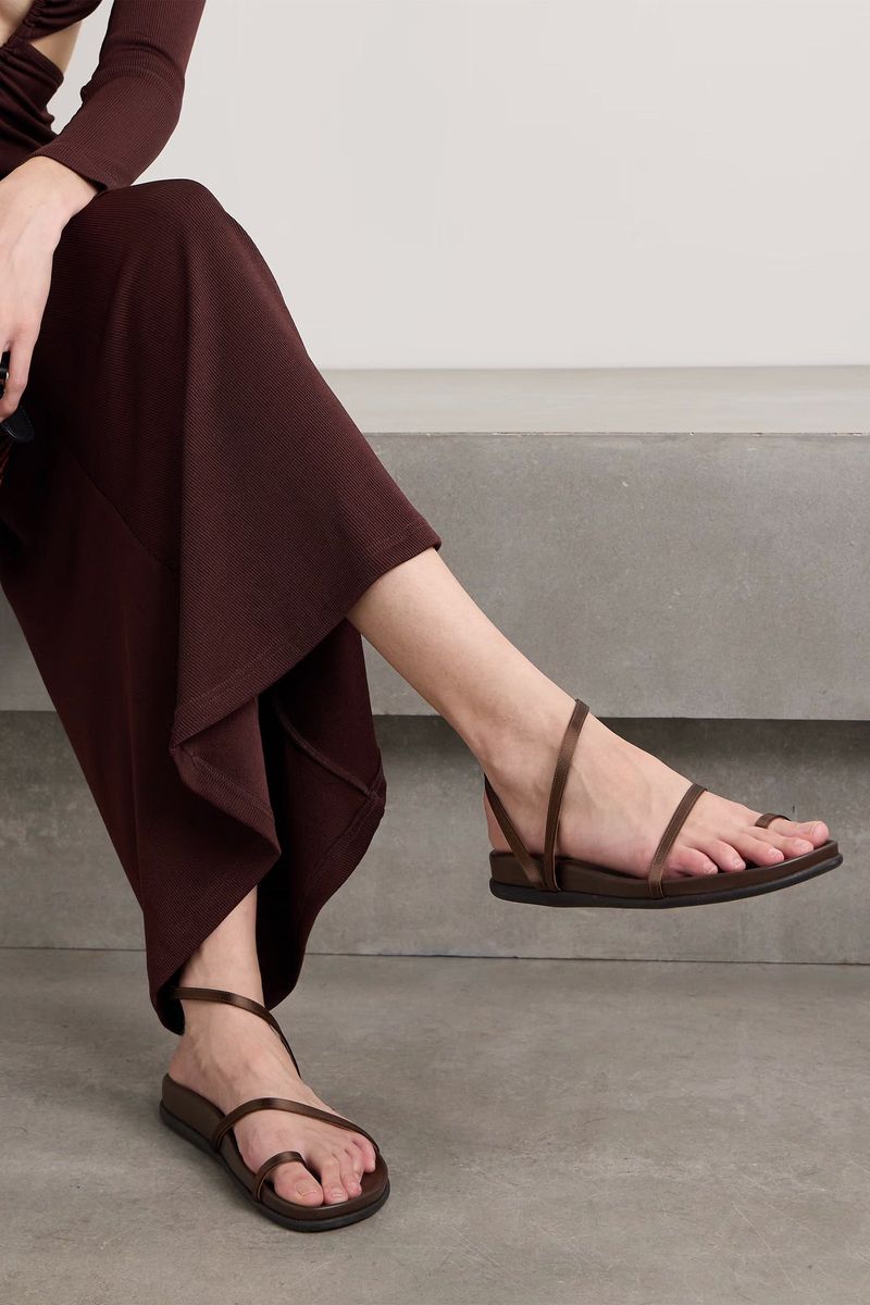 ANCIENT GREEK SANDALS Eleftheria Satin Sandals