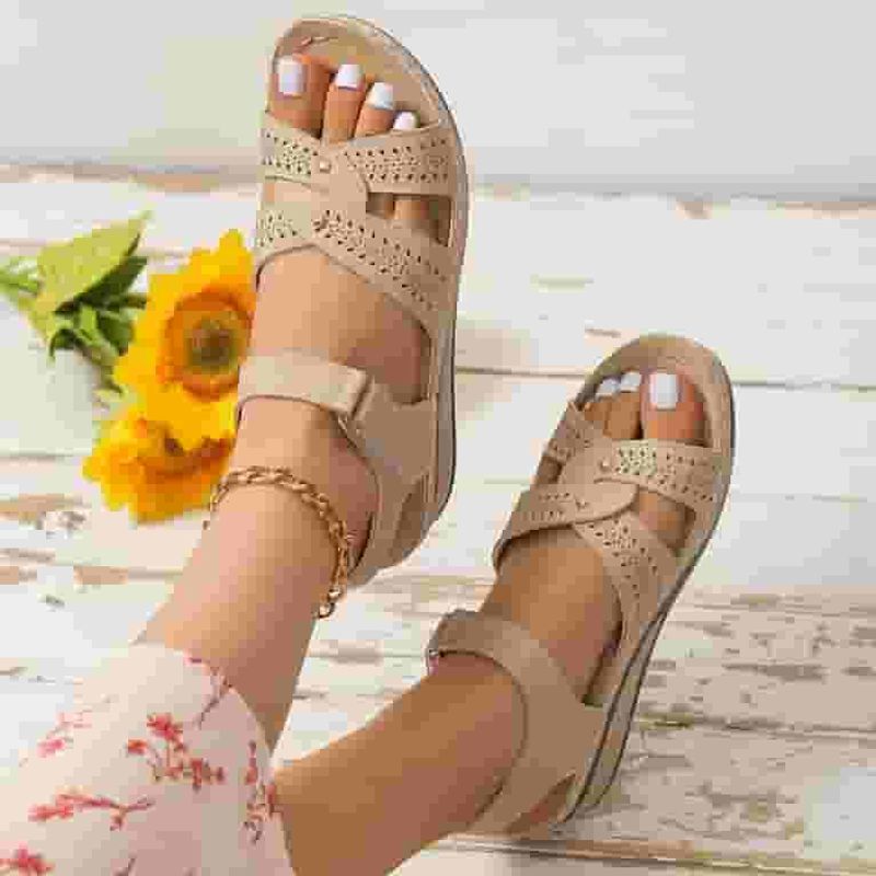 Beige Orthopedic Sandals